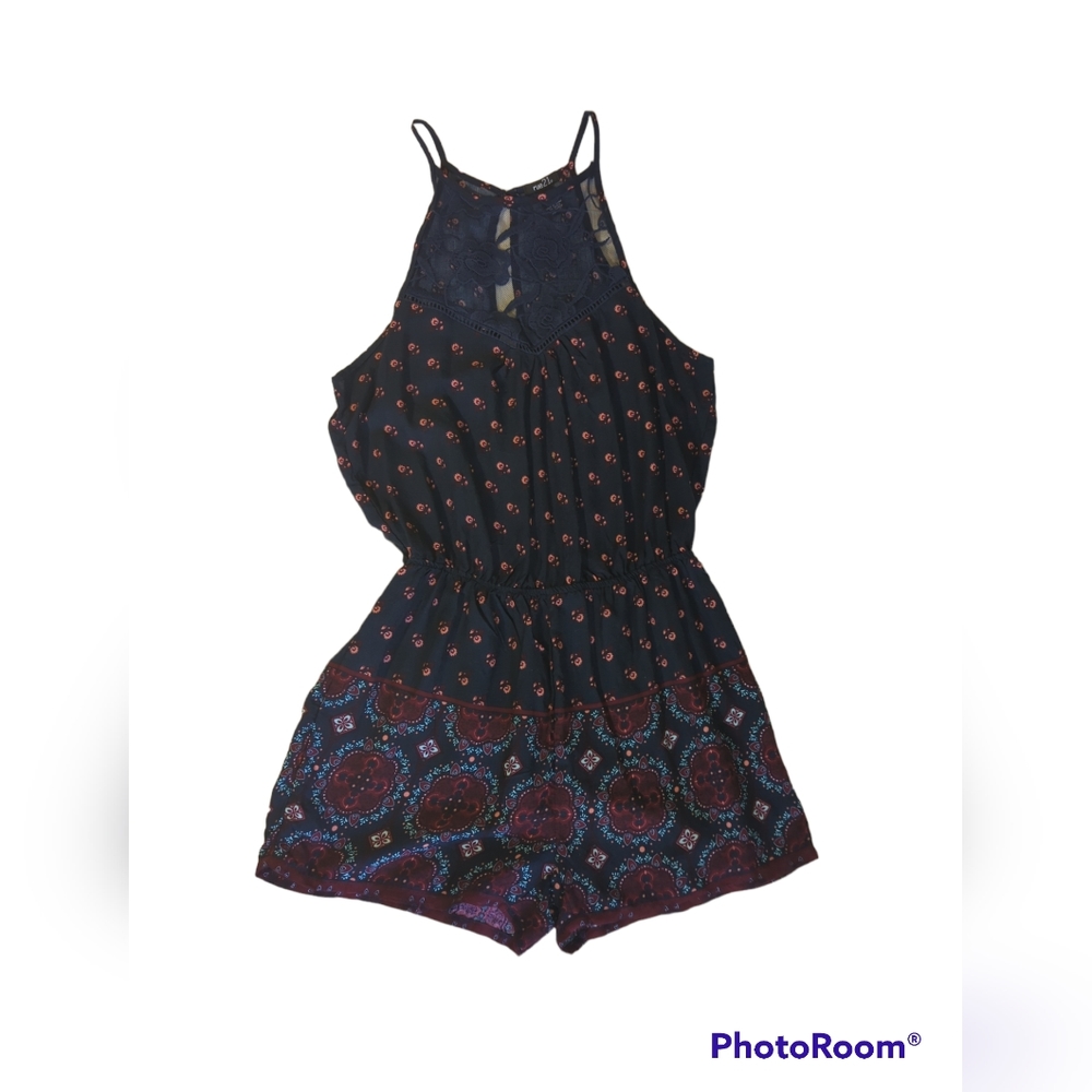 Rue21 Floral Peasant Print Romper